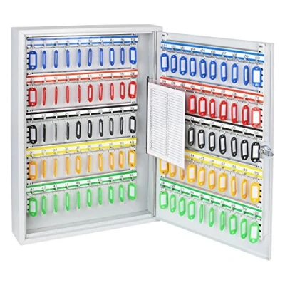 Imagen de HMF 135100 07 Armario para llaves, 100 ganchos, 55 x 38 8 cm, gris