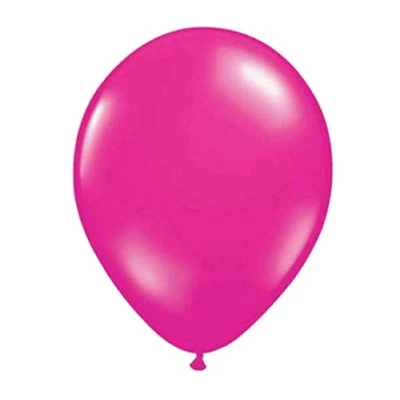 Imagen de Folat B.V. Magenta Balloons Metallic 30 cm Pieces. Globos metálicos, Color rosa, 10 unidades (08418)