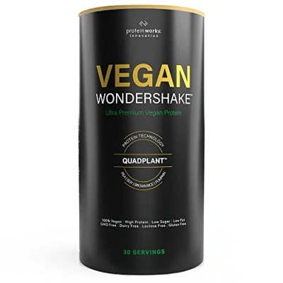 Imagen de THE PROTEIN WORKS Vegan Wondershake Batido Proteico Vegano Suave, Gran Sabor 30 Servicios Caramelo Salado