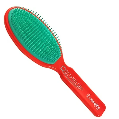 Imagen de Casalfe Cepillo Desenreda Sin Tirones. No rompe el pelo. Fabricado en España. Color coral y azul tiffanies