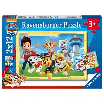 Imagen de Ravensburger Puzzle Paw Patrol, Niños 3 Años o Más, 2 Puzzles de 12 Piezas, Rompecabezas Niños, Juego Educativo, [Exclusivo en Amazon]