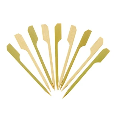 Imagen de Comfy Package [100 unidades 9 cm] Palillos de madera de, pinchos bambú para cócteles, parrillas, aperitivos, frutas, barbacoas y sándwiches.