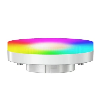 Imagen de ledscom.de GX53 Bombilla LED RGB, blanco cálido frío (2900 6100 K), 6,6 W, 670 lm, 107, Smart Home, WLAN, Alexa, mate, ahorra espacio, versátil, diseño de iluminación, luz
