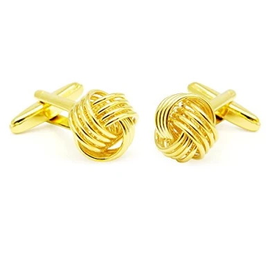 Imagen de Honey Bear Nudo Gemelos para hombre la camisa personalizados boda Regalo,nudo plata oro (oro)