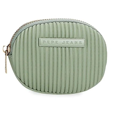 Imagen de Pepe Jeans Aurora Monedero Verde 11,5x8,5x1,5 cms Piel sintética