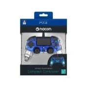 Imagen de Nacon Compact Mando con licencia Oficial Sony para PS4 y PC, Gaming Controller Cable Azul Retroiluminado