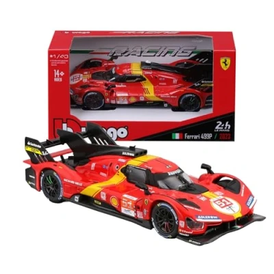 Imagen de Bburago 1/43 Racing Ferrari 499P Vehículo de Metal a Escala 1/43ª
