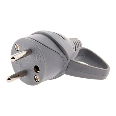 Imagen de Zenitech Enchufe macho con anilla (16 A, 2 P+T, color gris