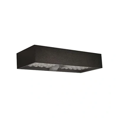 Imagen de F BRIGHT Aplique Led Solar 6w 4000k Rectangular Sensor Presencia y Crepuscular IP65 (NEGRO)