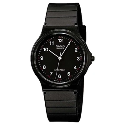 Imagen de Casio Reloj Analogico para Hombre de Cuarzo con Correa en Resina MQ 24 1BLLEG
