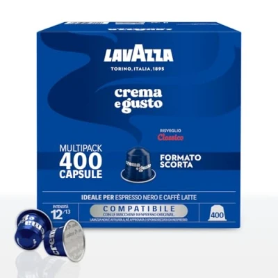 Imagen de Café Lavazza Cápsulas compatibles Nespresso Crema&amp;Gusto Classico, 400