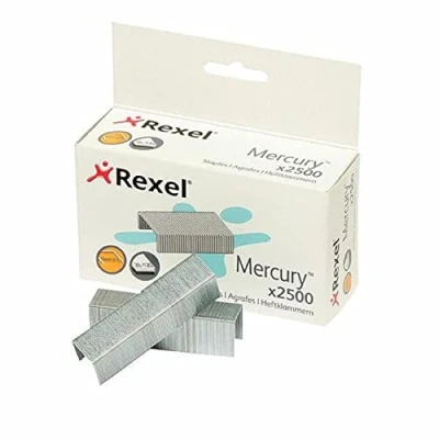 Imagen de REXEL 2100928 Caja 2500 grapas MERCURY galvanizadas