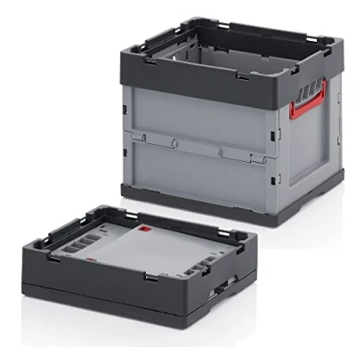 Imagen de Caja plegable con tapa Auer FBD 43/32, 40 x 30 32 cm, volumen 31 L, contenedor de plástico apilable