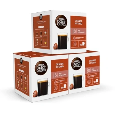 Imagen de NESCAFÉ Dolce Gusto Café Grande intenso, 48 cápsulas, Americano Grande, Intensidad 5 (3 pack x 16)