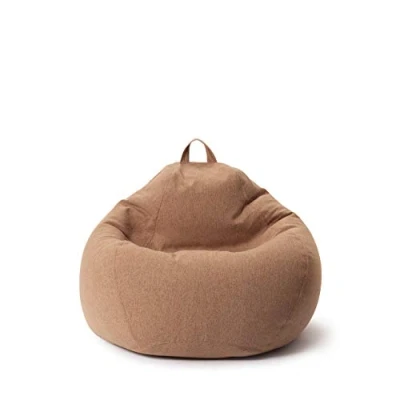 Imagen de Lumaland Puff Pera Comfort Line 70x80x50cm con Taburete Disponible Sillón Relax Moldeable de Interior Infantiles Relleno Incluido 120 litros Volumen [Rojo]