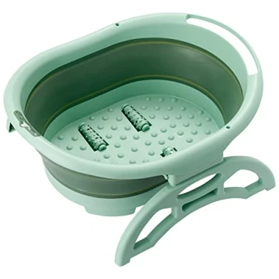 Imagen de Plegable Spa de Pies con Rodillos Masaje Portátil y Ahorrador Espacio Relajante Calmante Regalo Ideal para Amantes del Hidromasaje