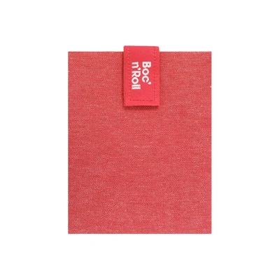 Imagen de Roll&#039;eat ® Bolsa Merienda, Porta Bocadillos con Envoltorio Reutilizable, Alimentos Ecológico sin BPA, de Tela, Color Rojo Boc&#039;n&#039;Roll Nature
