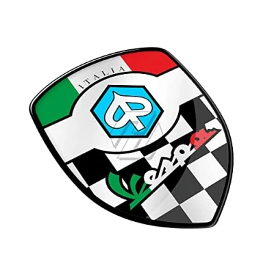 Imagen de For Piaggio Vespa GTS GTV LX LXV Super Sport 3D Resina Motocicleta calcomanía Italia Racing Pegatina (Color : Natural)