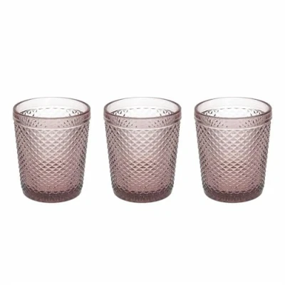 Imagen de Tognana Juego de 3 vasos cc 300 en pasta vidrio ciclamen