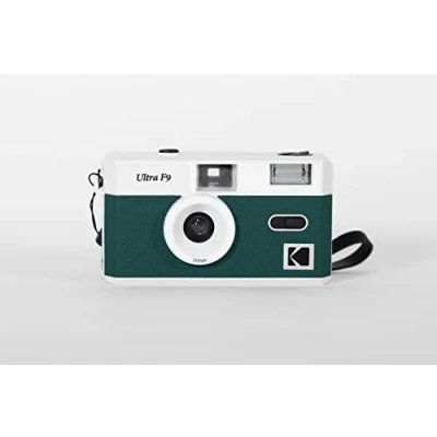 Imagen de KODAK Ultra F9 cámara de película 35 mm, Estilo Retro, sin Enfoque, Reutilizable, integrada en Flash, fácil Usar (Verde Oscuro Nocturno Verde)