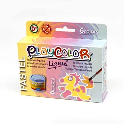 Imagen de PLAYCOLOR Liqüid Pastel 40ml Témpera líquida 6 Colores Surtidos 16801