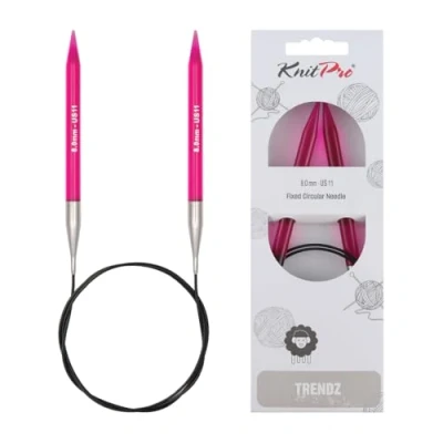 Imagen de Knit Pro KP51060 Trendz Agujas Circulares fijas (60 x 8 mm), Multicolor