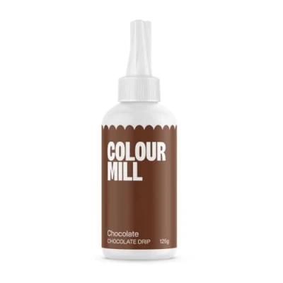 Imagen de Colour Mill Choco Drip Chocolat, Glaseado de Chocolate para Cake, Tartas, Galletas, Macarons, Helados, Cake Pops, Fresas, Decoración Tortas, Chocolate, 125 g