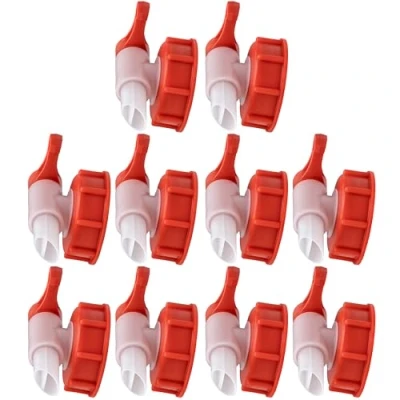 Imagen de ISOLATECH SABEU Fluxx 10 st. AH 23/51 Válvula de salida HF para bidones 5L y 10L con rosca DIN 51 exterior 54,8mm 23mm Llenado sin sumideros