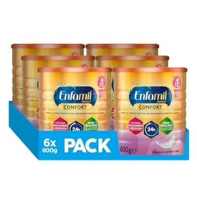 Imagen de Enfamil Premium Confort Pack Fórmula para Bebés con Trastornos Digestivos 6 latas x 800 g