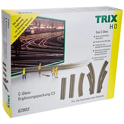 Imagen de Märklin T62903 C Gleis ergänzungspaket Modelleisenbahn C3 Trix H0, Color (T62903)