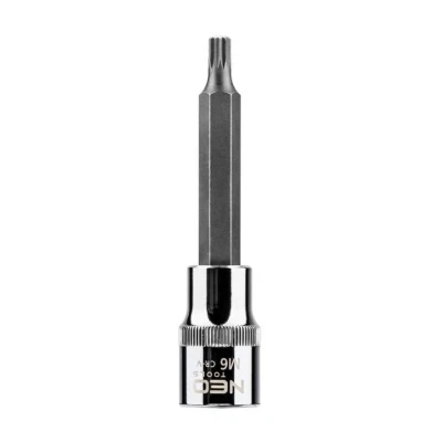 Imagen de NEO TOOLS 08 741 Piezas insertables de llave cubo 1/2 M6 Acero cromo vanadio, para herramientas Spline