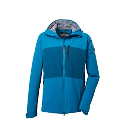 Imagen de killtec Men&#039;s Chaqueta funcional/chaqueta outdoor con capucha y ventilación en las axilas KOS 31 MN JCKT, dark aqua, XXL, 39227 000