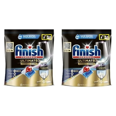 Imagen de Finish Powerball Ultimate All in 1 pastillas para el lavavajillas, 160 (2 x 80 pastillas)