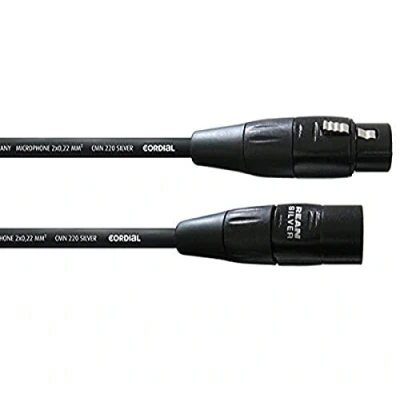 Imagen de CORDIAL Cable micro XLR 50 cm Microfono Essentials simétrico Rean plata