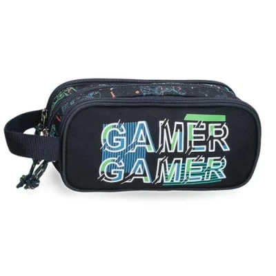 Imagen de Movom Game Over Estuche Triple Negro 22x10x9 cms Poliéster