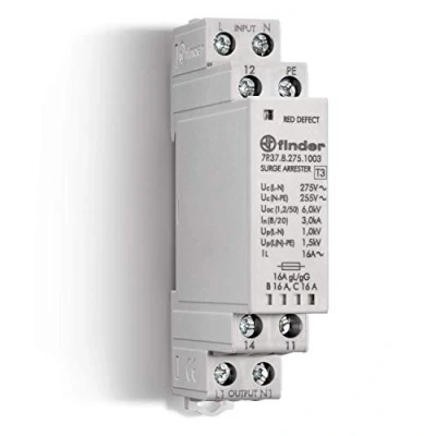 Imagen de Finder serie 7p Protector sobretensión tipo 3 montaje carril 35mm