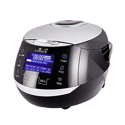 Imagen de Yum Asia Sakura Olla arrocera con cuenco de cerámica y lógica difusa avanzada (8 tazas, 1,5 litros) 6 funciones cocción arroz, multicocina, pantalla LED Motouch, 220 240V EU