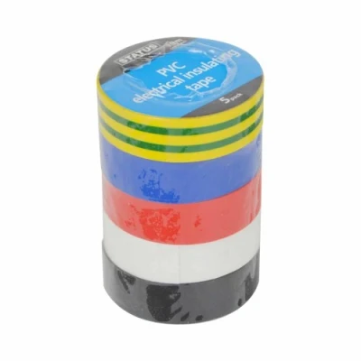 Imagen de Status Electrical Tape 10 Meters Insulation Insulating 5 Pack Assorted Colours S5PKPVCETX6