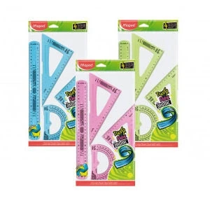 Imagen de Kit de reglas flexibles Maped Colores surtidos