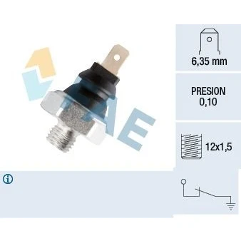 Imagen de FAE 11600 Sensor de Presión Aceite M12x1,5 0,1