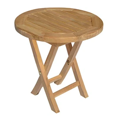 Imagen de Mesa auxiliar de teca redonda, lombok