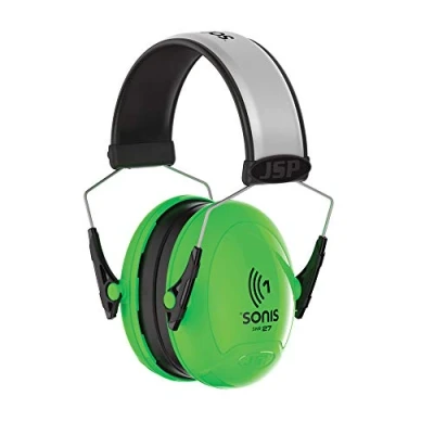 Imagen de JSP Sonis Protectores auditivos, talla única, Verde Hi vis, 1 (AEB010 0B1 B00)