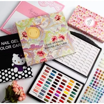 Imagen de Expositor con 120 colores para decoración de uñas, salón belleza, gel, mostrar los diseños #1
