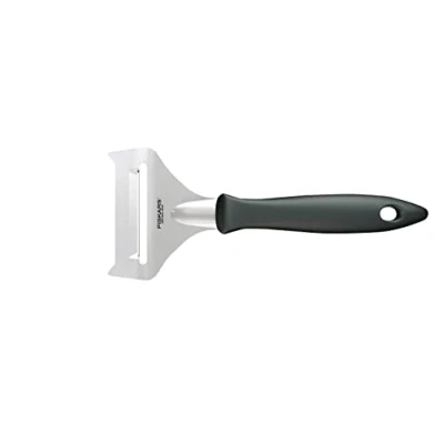 Imagen de FISKARS Cortador de queso blando, Longitud total: 17,7 cm, Essential, Acero inoxidable/Plástico PP, Negro, 1065588
