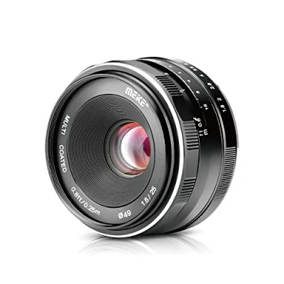 Imagen de Meike Lente Gran Angular de Apertura 25 mm f/1.8 Enfoque Manual para cámaras Sony sin Espejo Emount