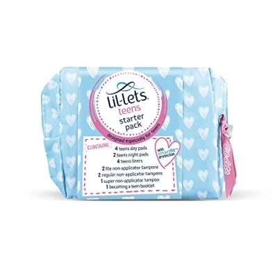 Imagen de Lil Lets Paquete de iniciación para adolescentes, que contiene almohadillas protectores bragas y tampones sin aplicador