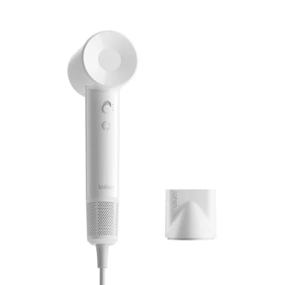 Imagen de Laifen secador de pelo SE Lite iones negativos con motor sin escobillas 100000 rpm para secado rápido, silencioso alta velocidad, el hogar y los viajes (blanco)