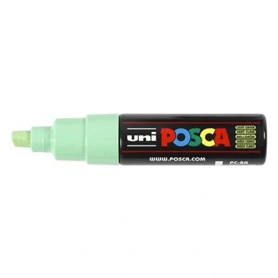 Imagen de Faber Castell uni ball 182666 Marcador POSCA con punta de cuña ancha, verde claro