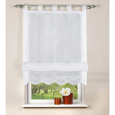 Imagen de Home Fashion 79252 801 Estor (batista, 140 x cm), color blanco