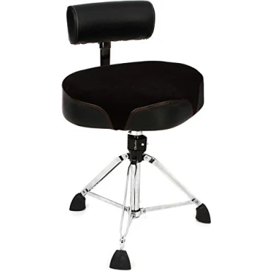 Imagen de Taburete para tambor Gibraltar, Serie 9800 Sobredimensionado con doble refuerzo, 9808OS AB (Diámetro: 48cm, Material Cordura, Cierre rápido, Pies de goma &#039;Super Foot&#039;)